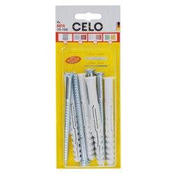 Produktbild Blister MFR 10-100 Senkbunddübel mit TX-Senkkopfschraube