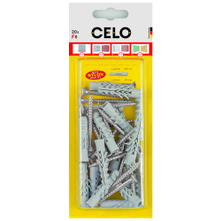 Produktbild Blister Normaldübel F mit Spanplattenschraube