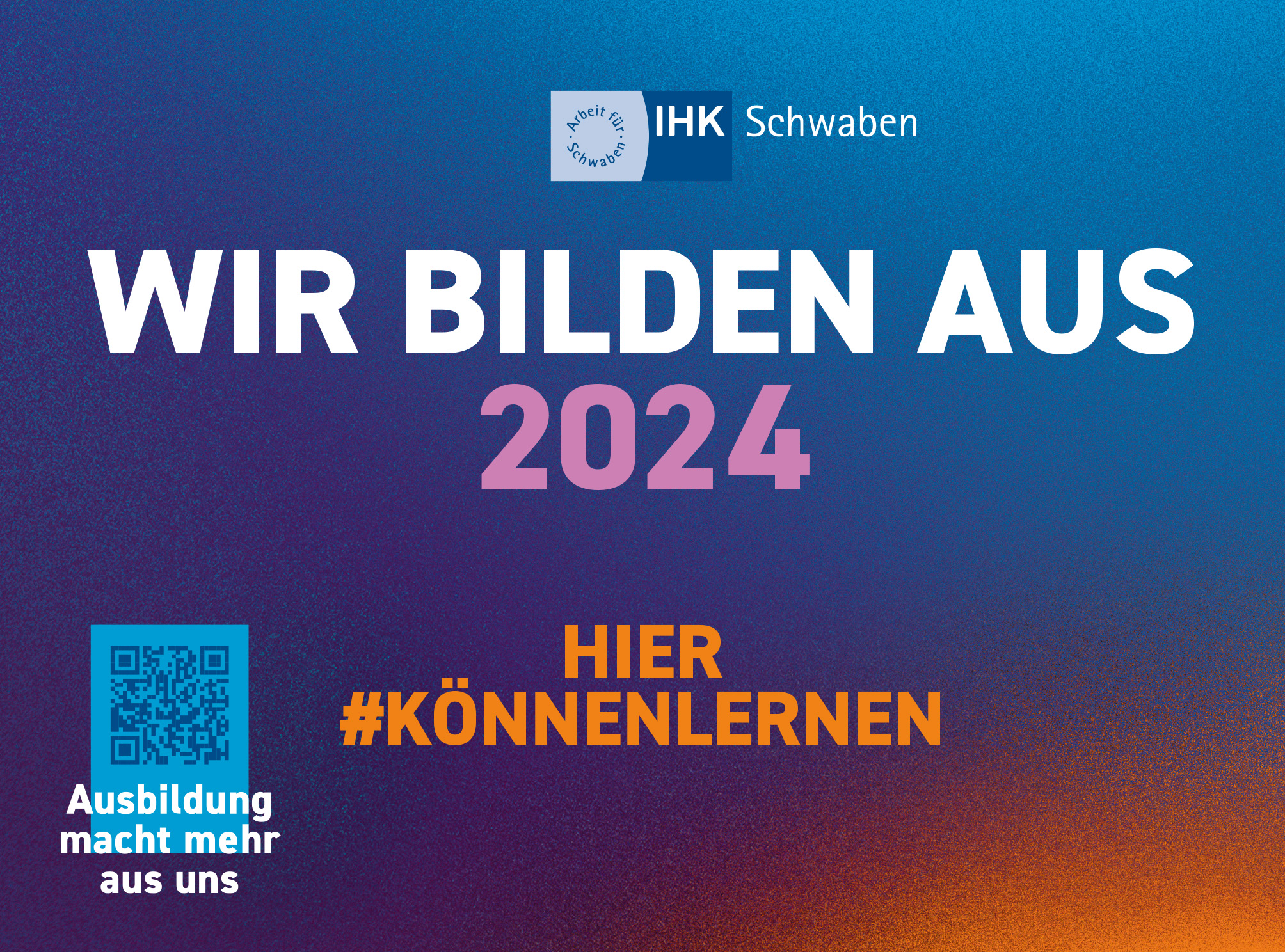 Wir bilden aus 2024 Poster