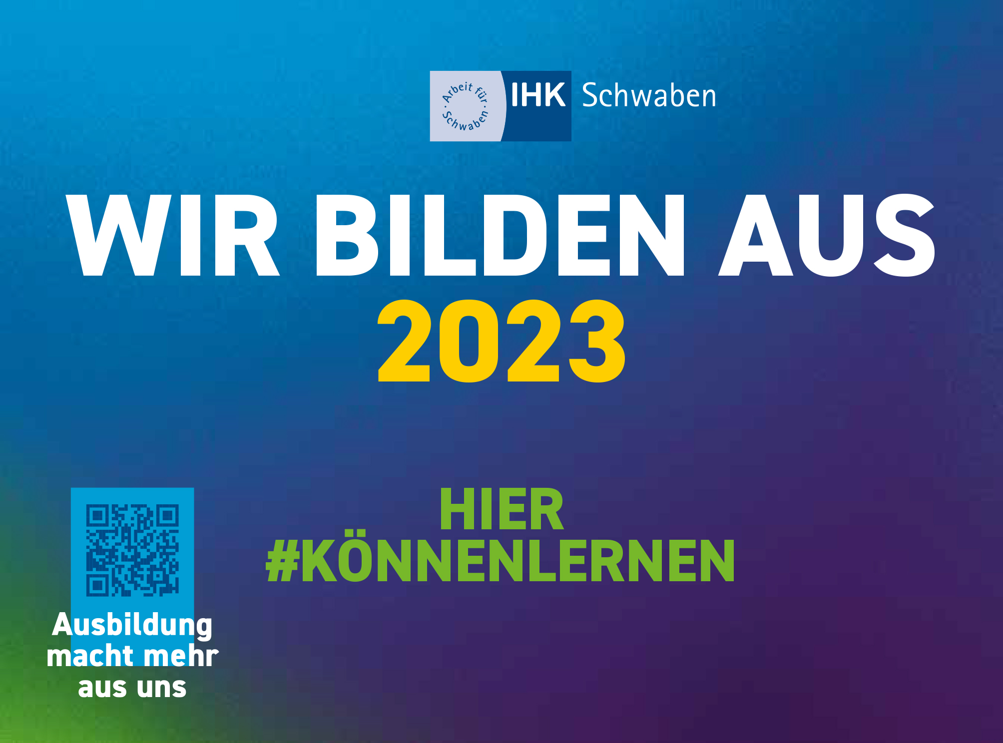 Wir bilden aus 2023 Poster