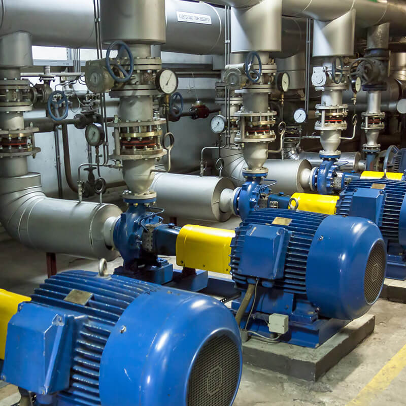 Industriemaschienen wie Komperessoren usw. benötigten viele solcher Schwerlastbefestigungen.