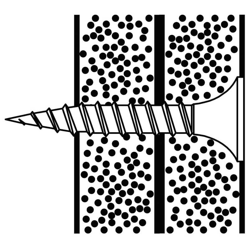 Schnellbauschraube / Trockenbauschraube GGS Einbauzeichnung bzw. Montagebild Schnellbauschraube / Trockenbauschraube GGS Einbauzeichnung bzw. Montagebild