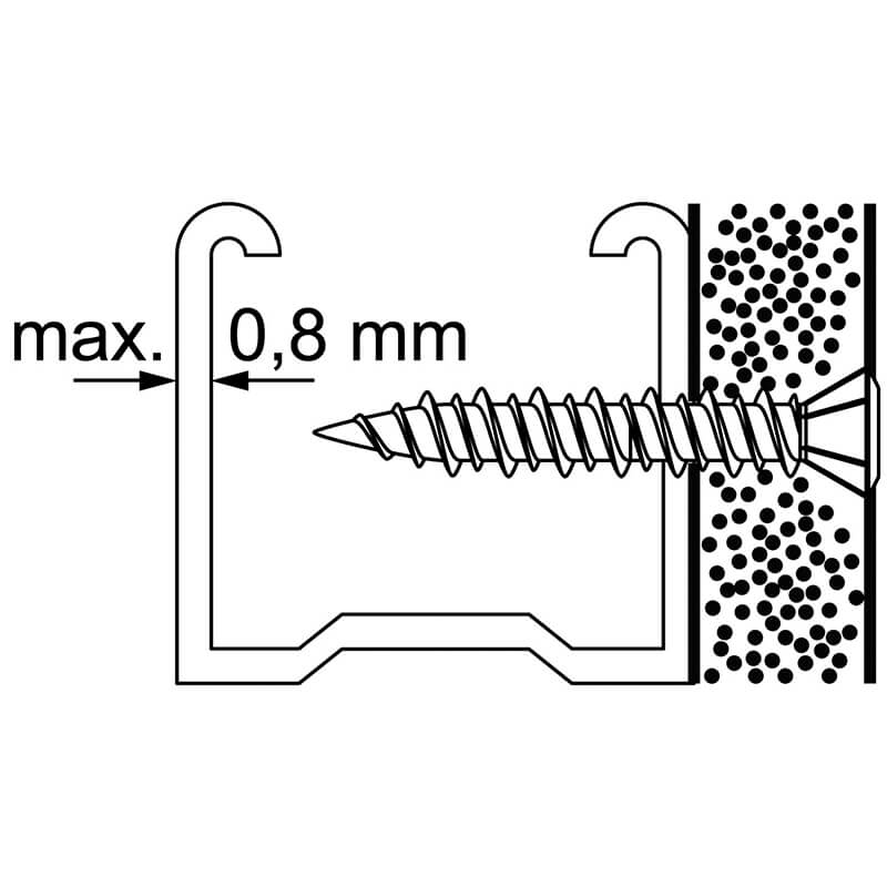 Schnellbauschraube / Trockenbauschraube SSF Einbauzeichnung bzw. Montagebild Schnellbauschraube / Trockenbauschraube SSF Einbauzeichnung bzw. Montagebild