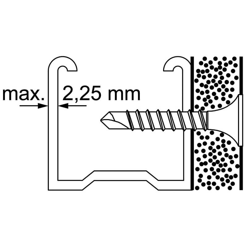 Schnellbauschraube / Trockenbauschraube SSB Einbauzeichnung bzw. Montagebild Schnellbauschraube / Trockenbauschraube SSB Einbauzeichnung bzw. Montagebild
