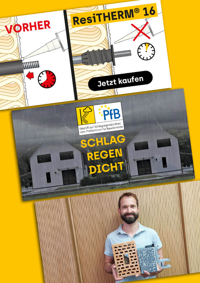 Vorschaubilder unserer Magazinbeiträge über ResiTHERM