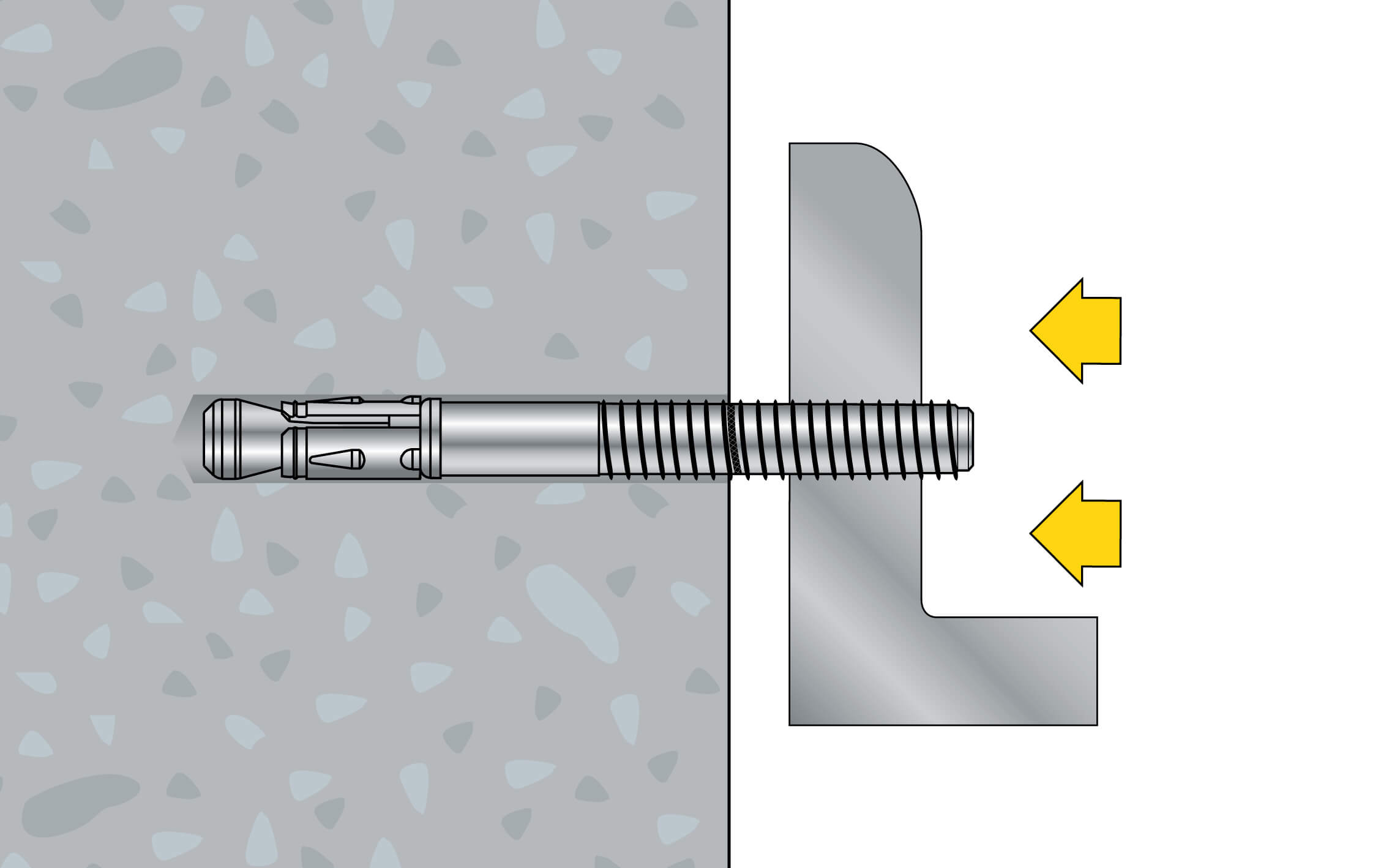 5. Das zu befestigende Anbauteil aufsetzen