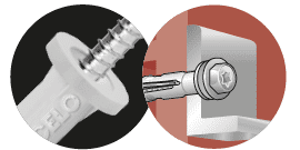 MFR Dübel für die Montage von Metallteilen